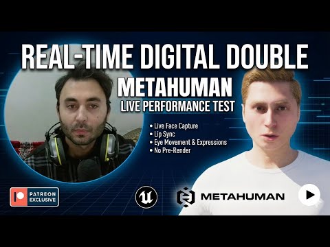Real-Time MetaHuman Digital Double Test | Live Facial Animation Sync