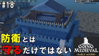 #18 GOING MEDIEVAL 「投石対策！出張ダンナ砦」ダンナのゲーム実況
