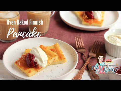 Finnish Oven Baked Pancake Recipe | Pannukakku