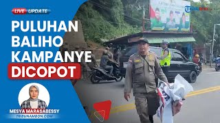 Puluhan Baliho di Jalan Jenderal Sudirman Ambon Dicopot, Belum Dibersihkan Memasuki Masa Tenang