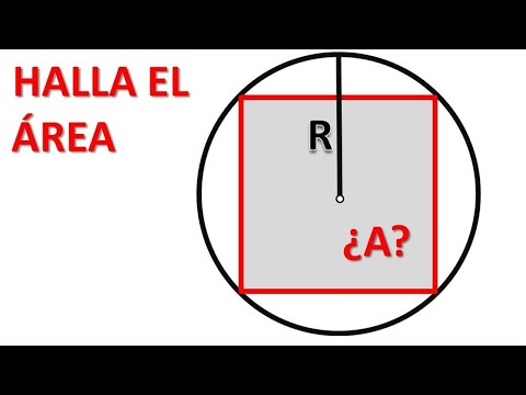 HALLAR EL ÁREA DEL CUADRADO INSCRITO EN UN CÍRCULO, conociendo el radio