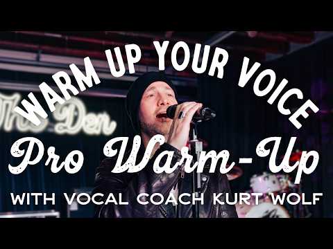 WARM UP YOUR VOICE with Vocal Coach Kurt Wolf - Daily Warm-Up for Singing (All Levels, All Voices)