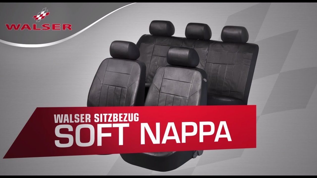 Vorschau: Autositzbezug Soft Nappa, PKW-Schonbezüge aus Kunstleder Komplettset schwarz