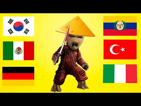 I am Groot in different languages ​