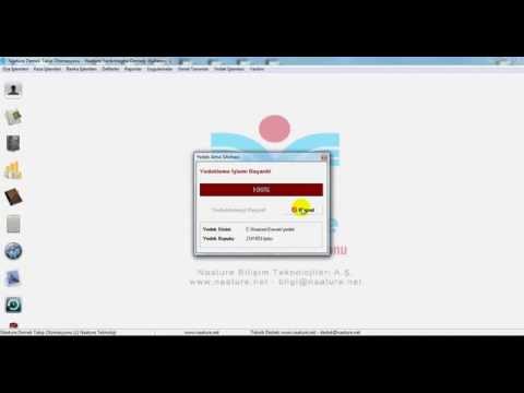 Naature Dernek Takip Programı Yedekleme & Geri Yükleme İşlemleri 