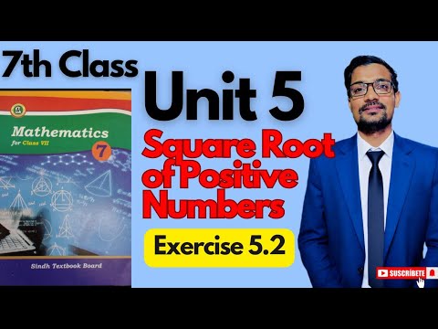 Unit 5|Square Root of positive Numbers| Exercise 5.2| Class 7th Maths| Sindhtextbookboard 