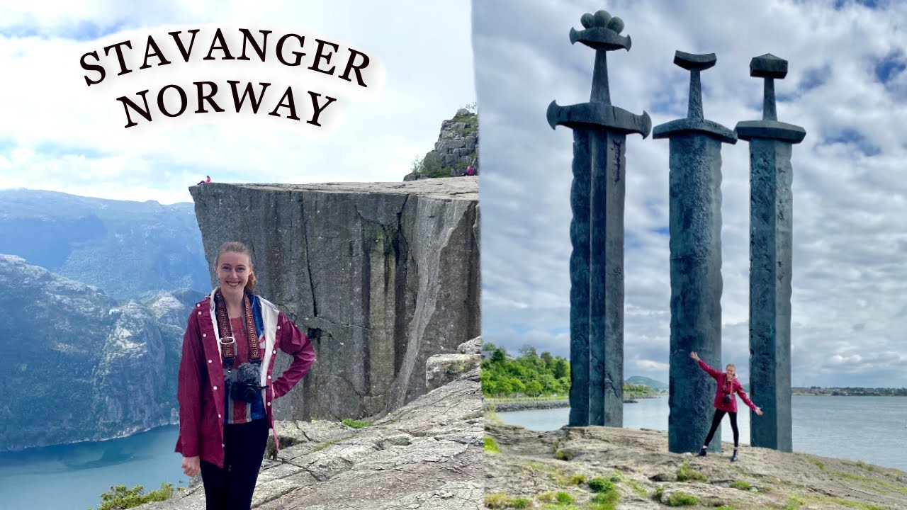 Join a traveler on a visit to Sverd i Fjell monument.