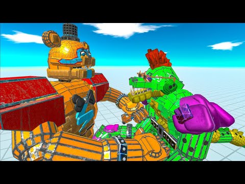 MONTY vs FREDDY FNAF : Security Breach - Animal Revolt Battle Simulator / ARBS