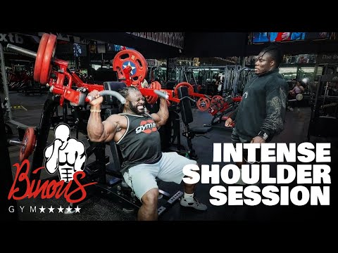 My Shoulder Exercises for a Pro-Level Look | Workout at Binous Gym 💥