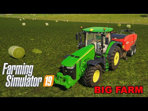 ★ Making BALES for Cows BIG FARM | Farming Simulator 19 Time lapse  EP#19 ★