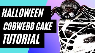 How To Make A Cobweb Halloween Cake Easy