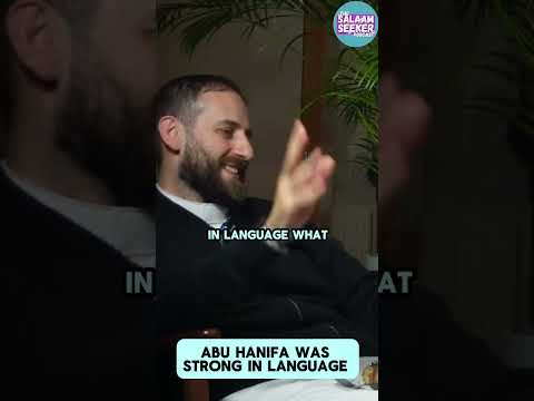 abu hanifa was strong in language