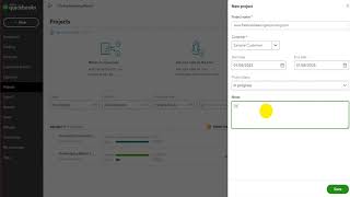 Projects - QuickBooks Online