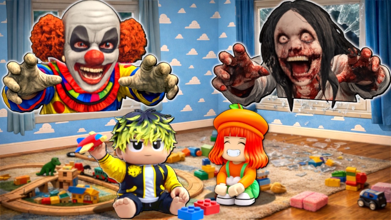 留守番中に超怖い殺人鬼や泥棒に襲撃されるロブロックス【ロブロ ROBLOX】じょこば