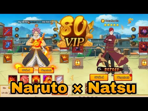 Update - Naruto × Natsu Free VIP 80 + Equipment ★10 + 160 Hero S+ + Skin + Full Bahan Up Hero & More