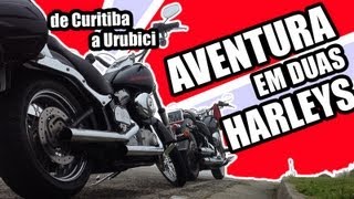 preview picture of video 'Aventuras em duas HARLEYS de Curitiba até Urubici. Harley Softail FXST & FLSTN'
