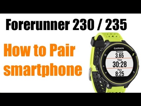Garmin Forerunner 230 / 235 - How To Pair with iPhone Garmin Connect ! FEATURE REVIEW !