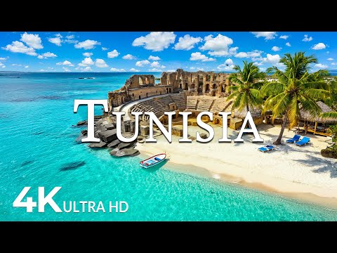 FLYING OVER TUNISIA (4K UHD) – Soothing Music Along With Beautiful Nature Video - 4K Video UHD #2