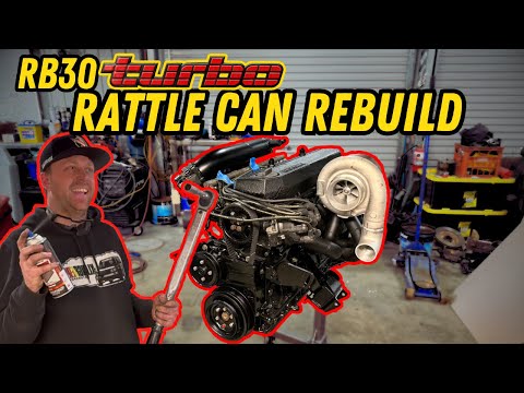 "BUILDING" my budget single cam RB30 TURBO with a torque wrench and some spray paint...