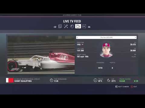 F1 2018 Career Mode Part 2 - Bahrain Grand Prix 2018