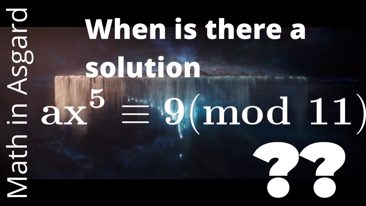 Number Theory | Example: When is there a solution to this polynomial congruence.