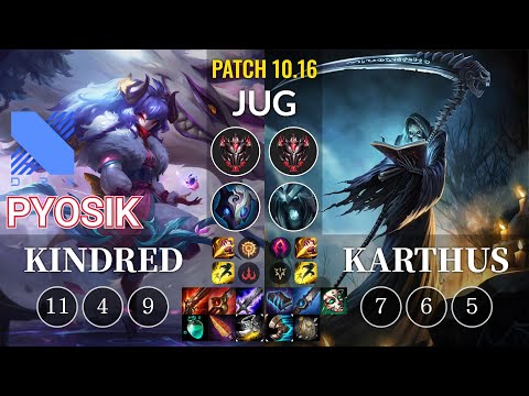 DRX Pyosik Kindred vs Karthus Jungle - KR Patch 10.16