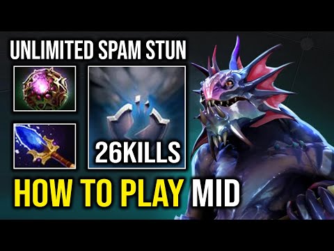 How to Play Mid Slardar with Octarine Aghs Stun Spam 1v5 Run At Everyone on the Map Dota 2