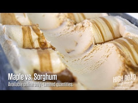Maple vs. Sorghum Ice Cream. Special for the Holidays!