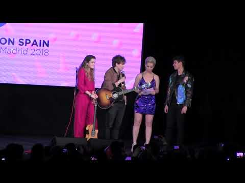 ESCKAZ in Madrid: Amaia and Alfred receive the baton from Manel Navarro