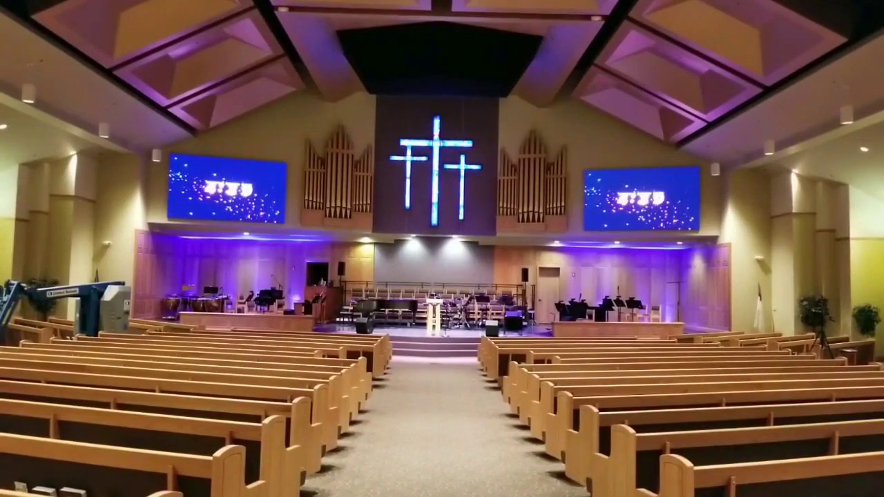 LED Video Wall Installation Time Lapse — Church Sanctuary