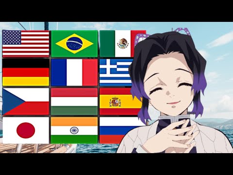 Shinobu "Ara Ara, Sayonara" In Different Languages | Kimetsu No Yaiba  In Different Languages