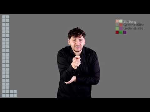 "Freigangzellen". Guide in Deutscher Gebärdensprache der Gedenkstätte Lindenstraße - Station 20