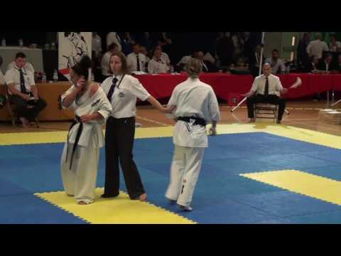 British Karate Kyokushinkai 8th Cup of Europe Iria Fernandez v Lilla Herczeg