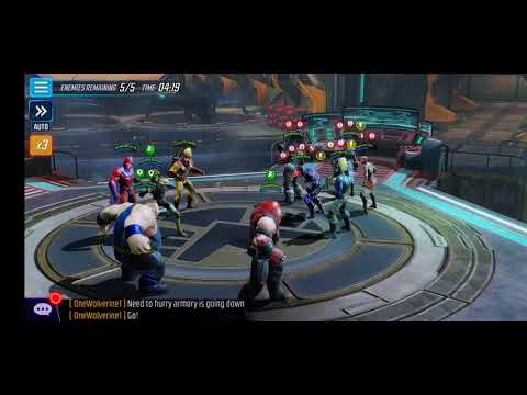War Offense - 277k Brotherhood vs 368k Wakanda - Marvel Strike Force