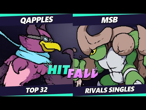 Hitfall 2023 - Qapples (Wrastor) Vs. MSB (Kragg) Rivals of Aether - RoA