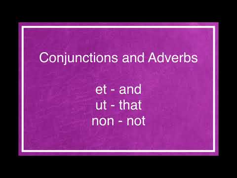 CC Cycle 3 Latin Week 2 (Conjunctions and Adverbs)