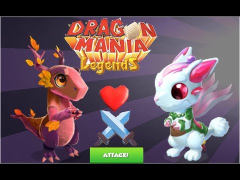 MOON RABBIT VS AUTUMN , ENCHANT DRAGON BATTIE - Dragon Mania Legends | part 500