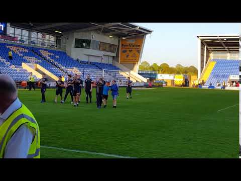 Short Video of Paul Hurst & Staff Lap of Honor post MK Dons Game 05/05/18