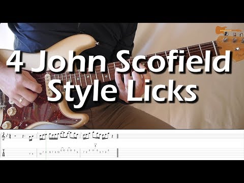 4 John Scofield Style Licks With Downloadable Tab And Backing Track