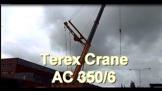 preview picture of video 'Terex AC 350 truck Crane  автокран  トラッククレーン Nokia  in Finland 27.8.2014'