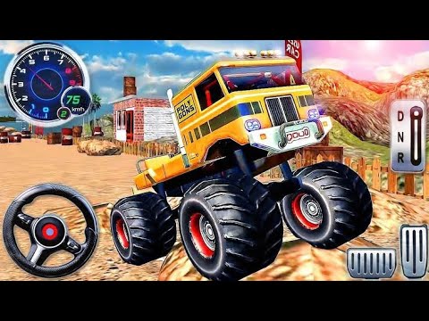 US Monster Truck Driving 3d - Impossible Car Mega Ramp Simulator - Android Gameplay