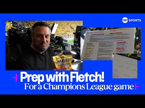 The detail here! 🤓📊 | Prep with Darren Fletcher as he commentates on a Champions League game 🎙️⚽️