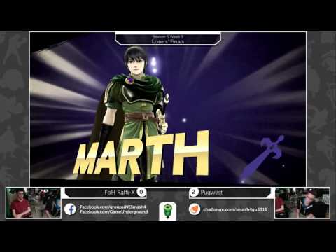 S4@GU 5-3 (Loser's Finals): Pugwest (Marth/Zelda) vs FoH Raffi-X (ROB)