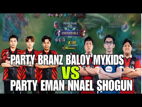 PARTY BALOYSKIE BRANZ MYKIDS NABRAK PARTY EMAN NAEL SHOGUN !! KING BRANZ DIKANDANGIN