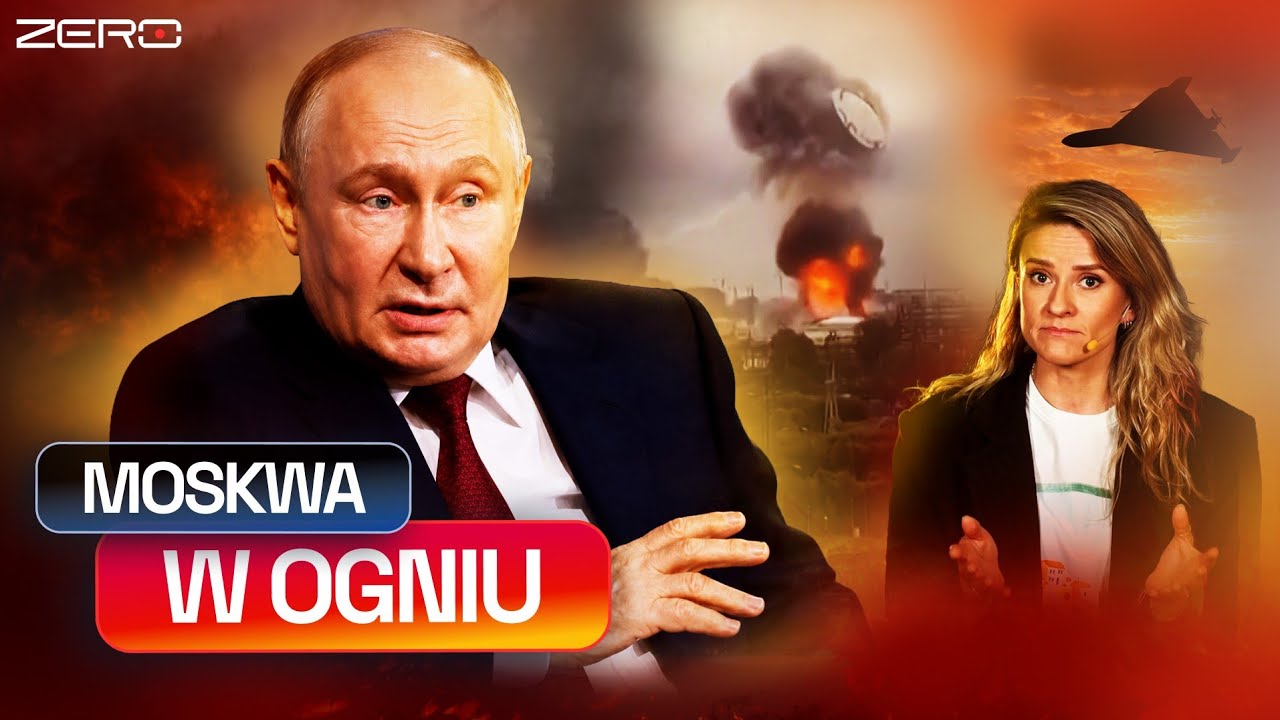 MOSKWA W OGNIU, SUKCES UKRAINY, PŁONIE RAFINEIRA. ZEŁENSKI CHCE ZABRAĆ ROSJĘ DO PIEKŁA