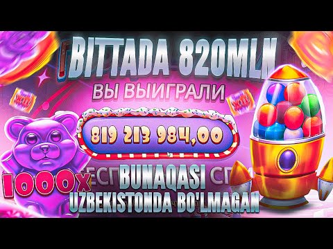 SUGAR RUSH 1000 UZBEKISTONAGI NOMER 1 YUTUQ ! POCHTI 1 MLRD WIN #slot