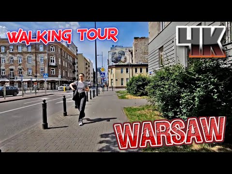 Warsaw Poland walking Tour 4k // JUNE 16 ,2023
