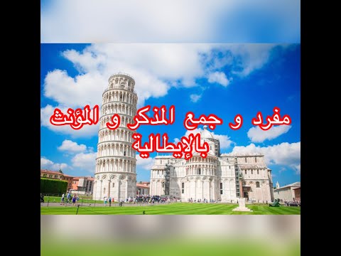 Il Singolare E Il Plurale Dei Nomi In Italiano😉