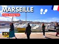 Walking Tour France Marseille 4k 🇫🇷🚶🏼Balade du dimanche matin au marché au vieux-port 😎