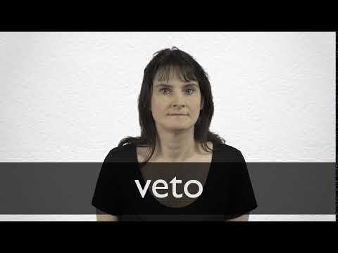 How to pronounce VETO in British English